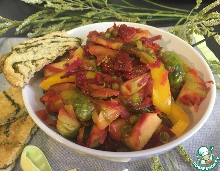 Рецепт: Теплый салат Невада