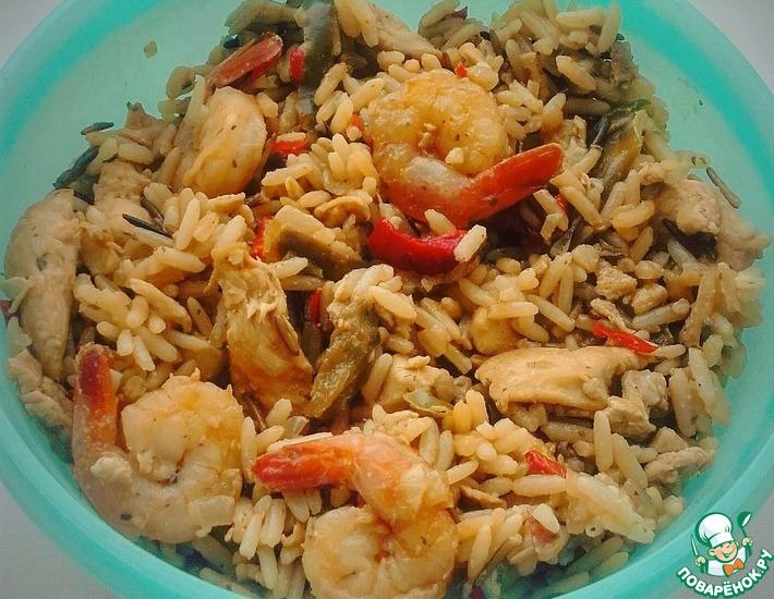 Рецепт: Рис в тайском стиле по-домашнему