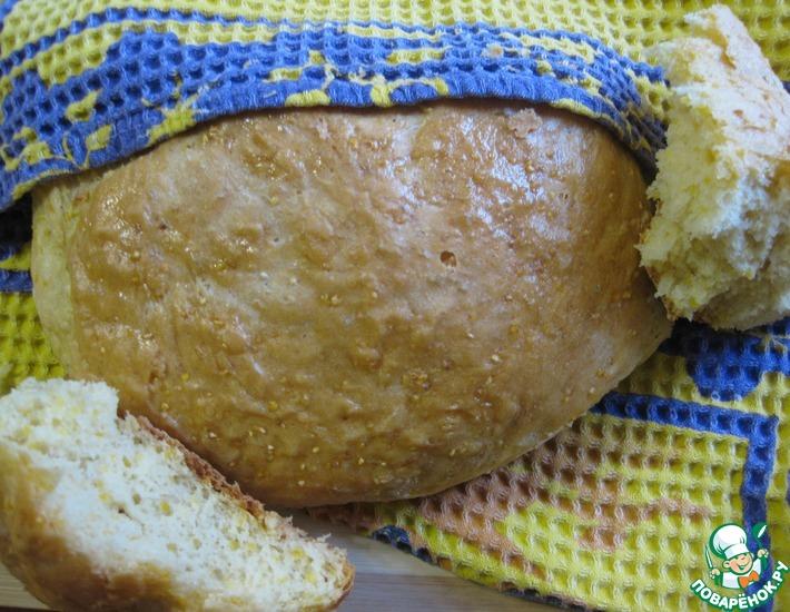 Рецепт: Сдобный хлеб с кукурузной крупой