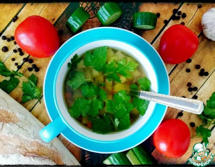 Рецепт: Картофельный суп с соевым соусом