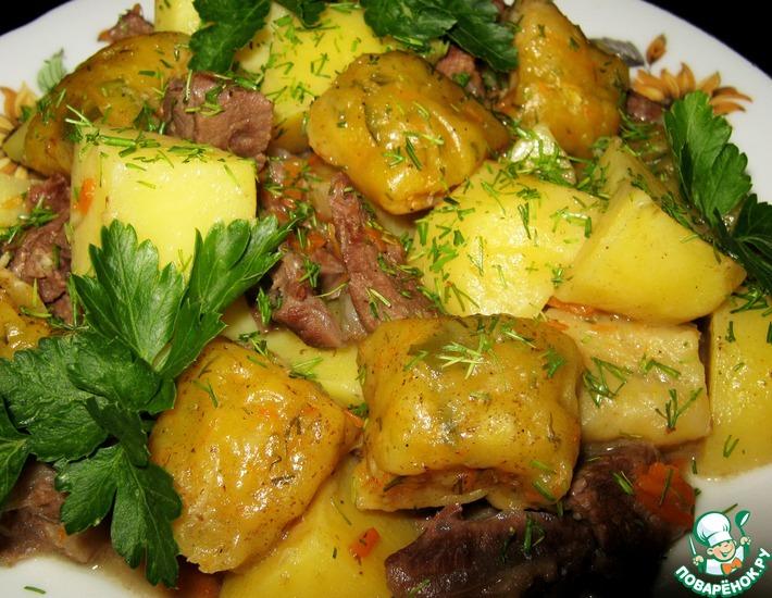 Рецепт: Ароматные подушечки с мясом и картофелем