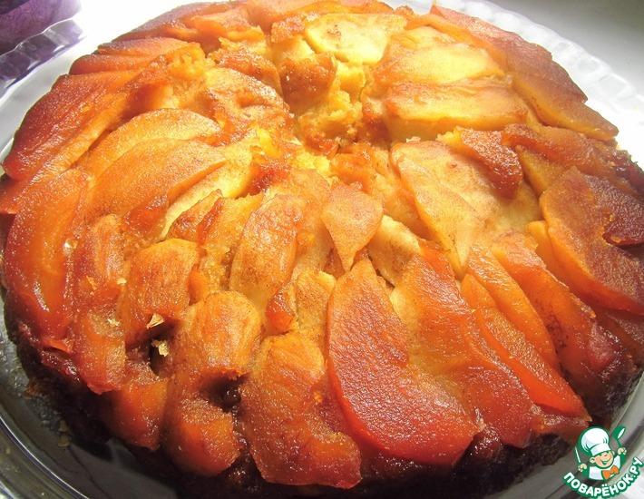 Рецепт: Перевернутый яблочный пирог