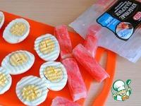 Яйца, фаршированные крабово-фасолевым кремом ингредиенты