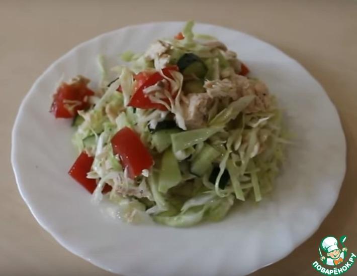 Рецепт: Простой диетический салат