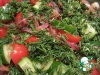 Зелёный салат с подкопчённым тунцом ингредиенты