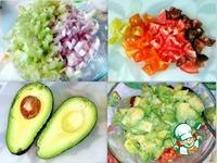 Салат с авокадо и овощами ингредиенты