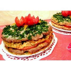 Кабачково-мясные закусочные торты