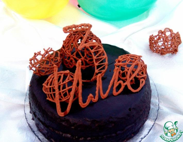 Рецепт: Шоколадный торт с кремом Рафаэлло