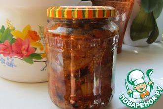 Рецепт: Баклажаны в томатном соке на зиму