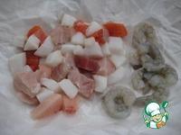 Итальянская рыбная похлебка Каччукко с кускусом ингредиенты