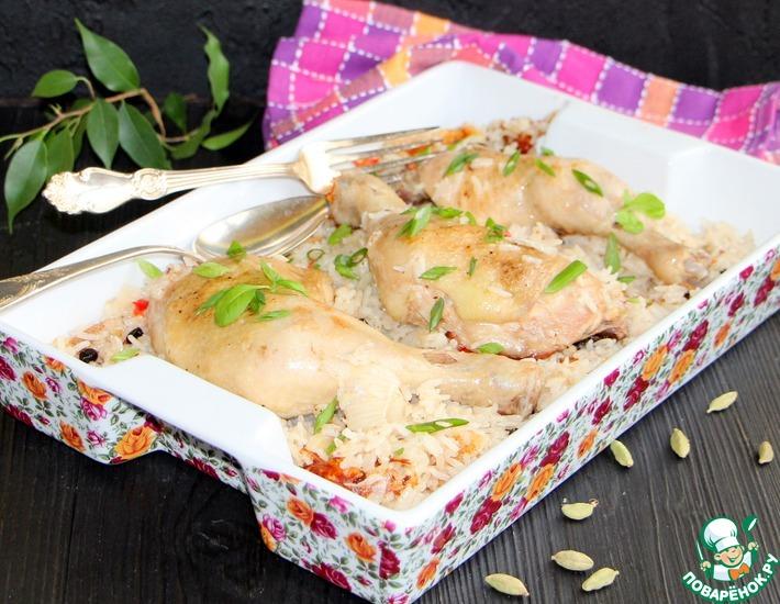 Рецепт: Карамелизированный рис с курицей