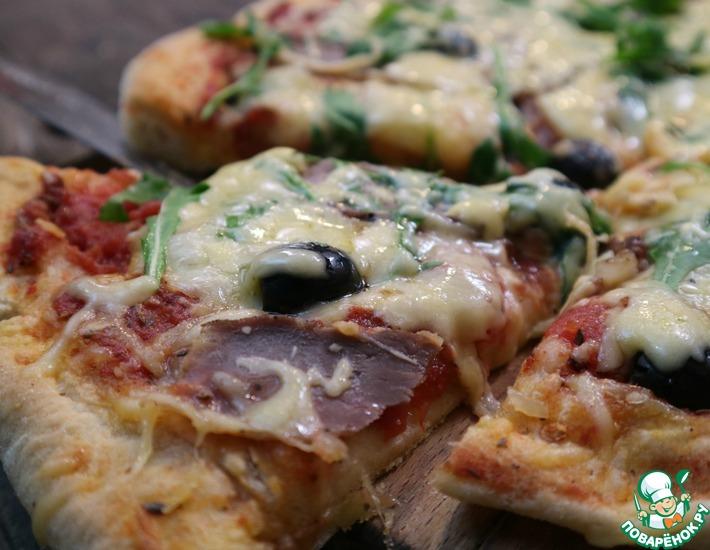 Рецепт: Потрясающая итальянская пицца с моцареллой