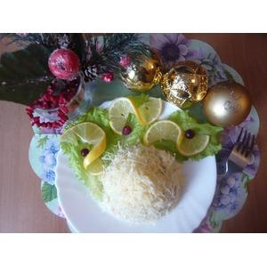 Салат с рисом и кальмарами Дядька Черномор