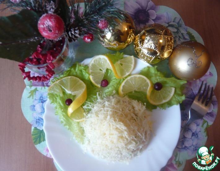 Рецепт: Салат с рисом и кальмарами Дядька Черномор