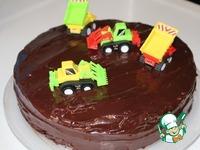 Бисквитный торт Машины на сборе конфет ингредиенты