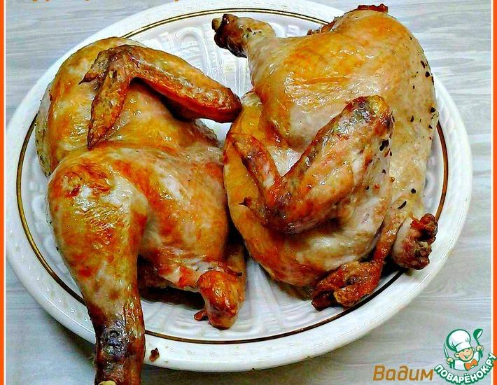 Рецепт: Запечённая маринованная курица