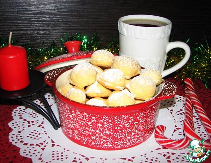Рецепт: Печенье Новогодние пельмени