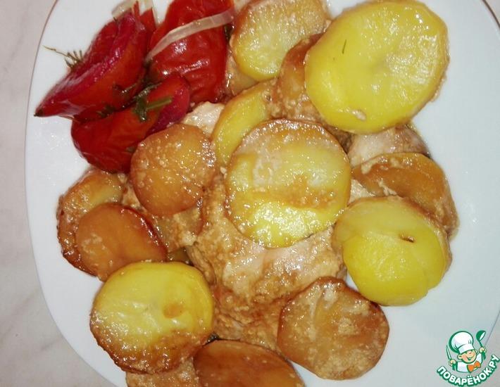 Рецепт: Курица с картофелем в соусе Терияки
