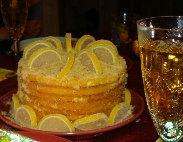 Рецепт: Постный апельсиновый торт