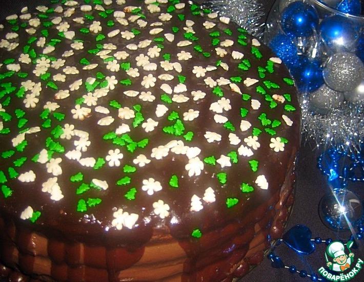 Рецепт: Торт Новогоднее настроение