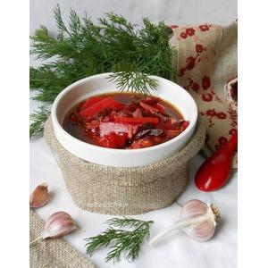 Суп со свеклой и солеными огурцами