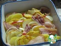 Картофельная запеканка с яблоками ингредиенты