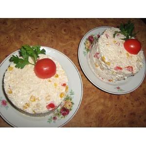 Салат Мексика с курицей и рисом