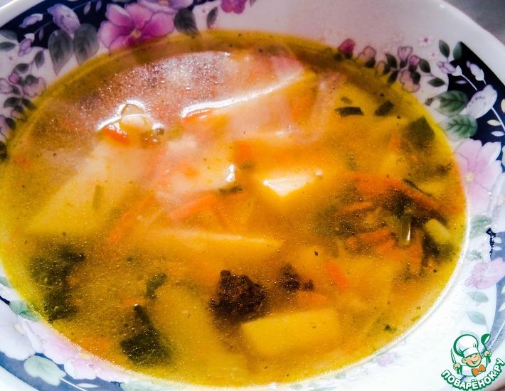 Рецепт: Куриный суп с манными клецками