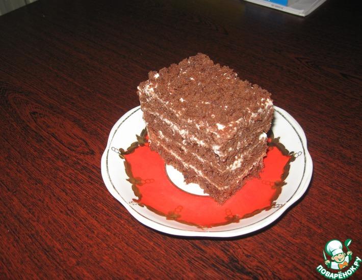 Рецепт: Торт Шоколадный поцелуй