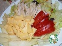 Салат с грушей, сыром и курицей ингредиенты