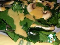 Салат со шпинатом и свежими шампиньонами ингредиенты