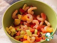 Салат из лосося, креветок и авокадо ингредиенты