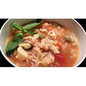 Рыбный суп в итальянском стиле
