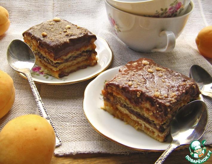 Рецепт: Абрикосово-шоколадный десерт