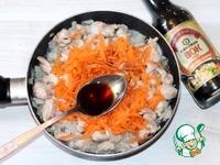 Струли с луком, морковью и курицей ингредиенты