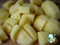 Картофельные дольки, запеченные с луком ингредиенты