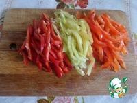 Острый овощной салат с куриными желудками ингредиенты