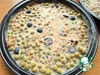Гречневые омлеты с горошком и маслинами ингредиенты