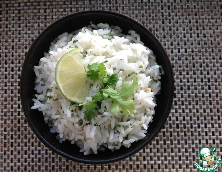 Рецепт: Ароматный рис с кинзой