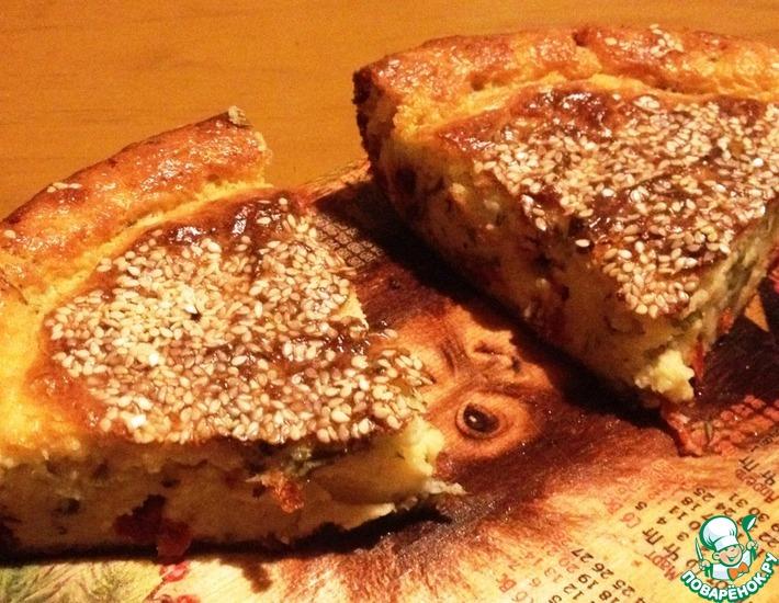 Рецепт: Сырный кекс с вялеными томатами
