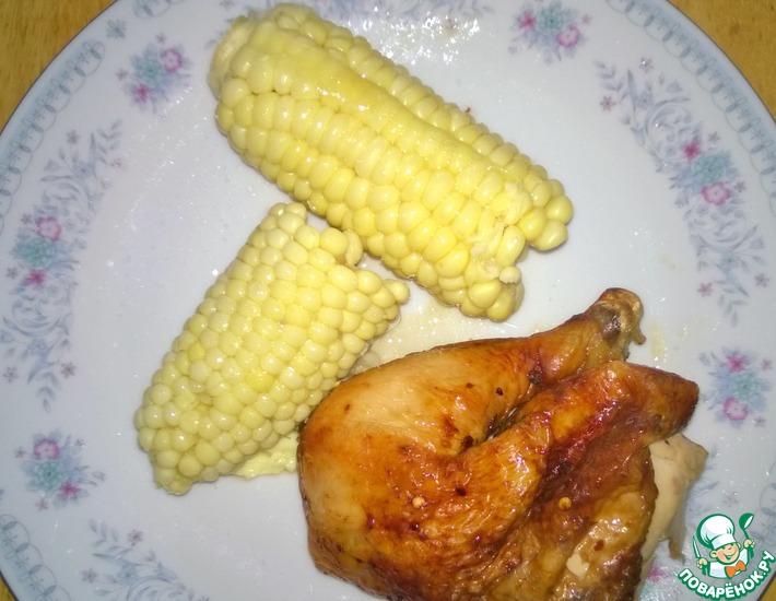 Рецепт: Быстрая курица с аджикой в духовке