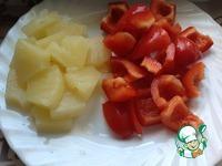 Шашлычки из индейки с овощами и ананасом ингредиенты