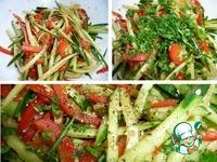 Быстрый салат из свежих огурцов ингредиенты