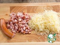 Кабачки-гриль с колбасками и сыром ингредиенты