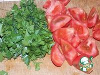 Яичница с овощами и зеленью ингредиенты