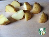 Картофель с сардельками и фасолью в фольге ингредиенты