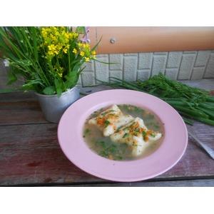 Рассольный бульон с мясными конвертиками