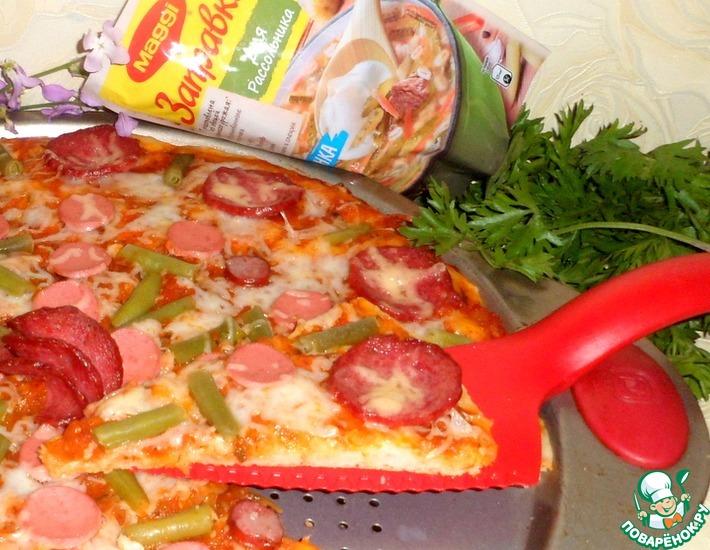 Рецепт: Пицца с соусом Итальяно