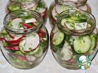 Салат из редиса и огурца на зиму ингредиенты