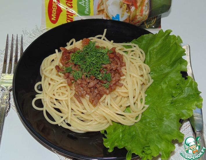 Рецепт: Мясной соус к спагетти